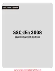 Free Download PDF Books, SSC JE Previous Paper Electrical 2008