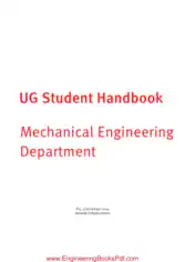Free Download PDF Books, UG Student Handbook Mechanical Engineering Department