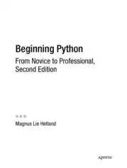 Free Download PDF Books, Beginning Python From Novice to Professional 2nd Edition