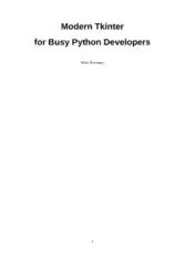 Free Download PDF Books, Modern Tkinter for Busy Python Developers Quickly and Linux using Python standard GUI toolkit
