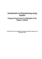 Free Download PDF Books, Introduction to Programmingusing Python Programming Course for Biologistsat the Pasteur Institute
