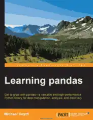 Free Download PDF Books, Learning pandas Get to grips with pandas a versatile and high performance Python library