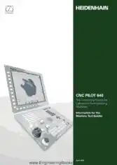 Free Download PDF Books, CNC PILOT 640 The Contouring Control for Lathes and Turning-Milling Machines