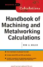 Free Download PDF Books, Handbook of Machining and Metalworking Calculations