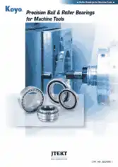 Free Download PDF Books, Precision Ball and Roller Bearings for Machine Tools