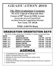 Graduation Ceremony Agenda Template