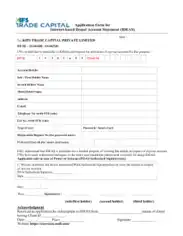 Account Statement Application Form Template