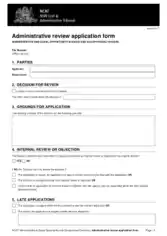 Free Download PDF Books, Admin Review Application Form Template
