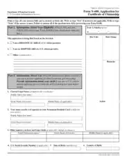 Free Download PDF Books, Application Form for Certificate of Citizenship Template