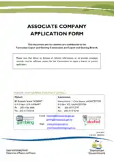 Associate Company Application Form Template