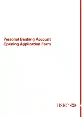 Bank Account Opening Application Form Template