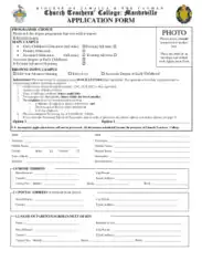 College Teacher Application Form Template