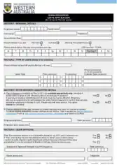 Employee Leave Application Form Template