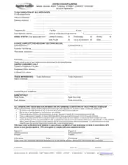 Invoice Account Application Form Template