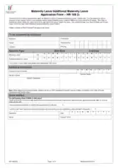 Free Download PDF Books, Maternity Leave Application Form Template