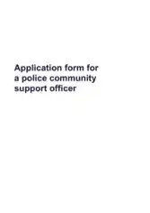 Free Download PDF Books, Police Officer Application Form Template