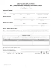 Free Download PDF Books, Standard Teacher Application Form Template