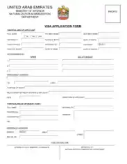 Free Download PDF Books, Visa Application Form in PDF Template