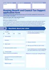 Free Download PDF Books, Housing Benefit And Council Tax Support Application Form Template