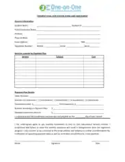Payment Plan Application Form Template