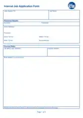 Free Download PDF Books, Internal Job Application Form Template