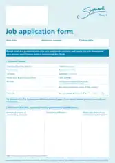 It Job Application Form Template