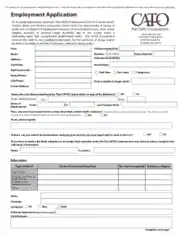 Printable Job Application Form Template