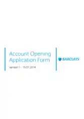 Account Opening Application Form Templates