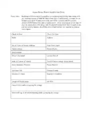 House Rental Application Form Templates