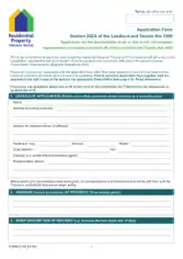 Landlord Tenant Application Form Templates