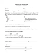 Maternity Leave Application Form Templates