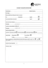 Student Loan Application Form Templates