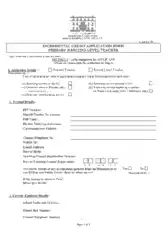 Printable Credit Application Form Template