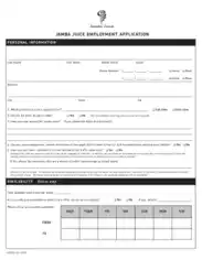 Example Of Employee Application Form Template