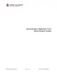 Free Download PDF Books, Job Evaluation Application Form Template