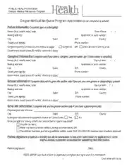 Sample Medical Application Form Template