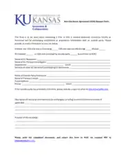 Basic Non Disclosure Agreement Request Form Template