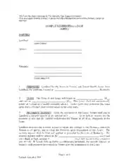 Commercial Residential Lease Agreement Form Template