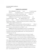 Completion Agreement Form In Ms Word Template
