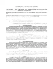 Free Download PDF Books, Confidentiality General Non-Disclosure Agreement Template