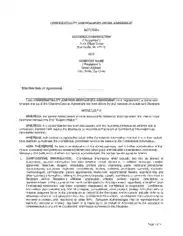 Confidentiality Non Disclosure Agreement Form Template
