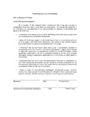 Free Download PDF Books, ConfidentialityAgreement Template