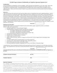 Employee Confidentiality Agreement Form Template