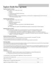 Employee Policy Agreement Form Template