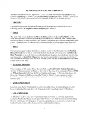 Free Download PDF Books, House Rental Agreement Template