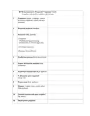 Investment Project Proposal Form Template