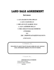 Free Download PDF Books, Land Sale Agreement Form Template
