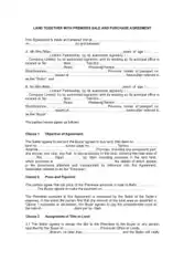 Land Sales Agreement Form Template