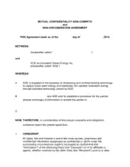 Free Download PDF Books, Mutual Confidentiality Agreement Template