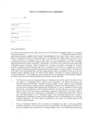 Free Download PDF Books, Mutual Generic Confidentiality Agreement Template